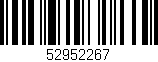 Código de barras (EAN, GTIN, SKU, ISBN): '52952267'