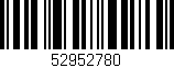 Código de barras (EAN, GTIN, SKU, ISBN): '52952780'