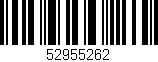 Código de barras (EAN, GTIN, SKU, ISBN): '52955262'