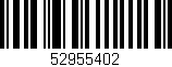 Código de barras (EAN, GTIN, SKU, ISBN): '52955402'