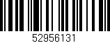 Código de barras (EAN, GTIN, SKU, ISBN): '52956131'