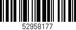 Código de barras (EAN, GTIN, SKU, ISBN): '52958177'