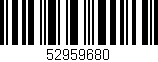 Código de barras (EAN, GTIN, SKU, ISBN): '52959680'
