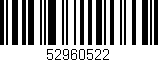 Código de barras (EAN, GTIN, SKU, ISBN): '52960522'