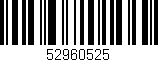 Código de barras (EAN, GTIN, SKU, ISBN): '52960525'