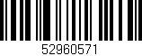 Código de barras (EAN, GTIN, SKU, ISBN): '52960571'
