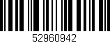 Código de barras (EAN, GTIN, SKU, ISBN): '52960942'