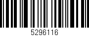 Código de barras (EAN, GTIN, SKU, ISBN): '5296116'