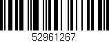 Código de barras (EAN, GTIN, SKU, ISBN): '52961267'