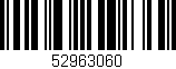 Código de barras (EAN, GTIN, SKU, ISBN): '52963060'
