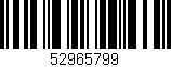 Código de barras (EAN, GTIN, SKU, ISBN): '52965799'
