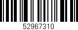 Código de barras (EAN, GTIN, SKU, ISBN): '52967310'