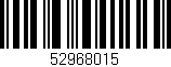 Código de barras (EAN, GTIN, SKU, ISBN): '52968015'