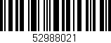Código de barras (EAN, GTIN, SKU, ISBN): '52988021'