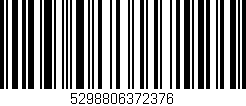 Código de barras (EAN, GTIN, SKU, ISBN): '5298806372376'