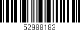 Código de barras (EAN, GTIN, SKU, ISBN): '52988183'