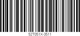 Código de barras (EAN, GTIN, SKU, ISBN): '52T051X-3511'