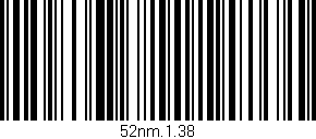 Código de barras (EAN, GTIN, SKU, ISBN): '52nm.1.38'