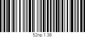 Código de barras (EAN, GTIN, SKU, ISBN): '52np.1.38'
