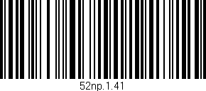 Código de barras (EAN, GTIN, SKU, ISBN): '52np.1.41'