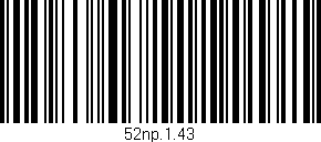 Código de barras (EAN, GTIN, SKU, ISBN): '52np.1.43'