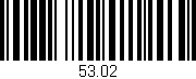 Código de barras (EAN, GTIN, SKU, ISBN): '53.02'