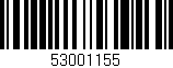Código de barras (EAN, GTIN, SKU, ISBN): '53001155'