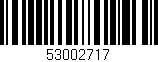 Código de barras (EAN, GTIN, SKU, ISBN): '53002717'