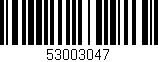 Código de barras (EAN, GTIN, SKU, ISBN): '53003047'