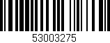 Código de barras (EAN, GTIN, SKU, ISBN): '53003275'
