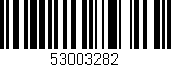 Código de barras (EAN, GTIN, SKU, ISBN): '53003282'