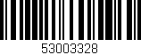 Código de barras (EAN, GTIN, SKU, ISBN): '53003328'