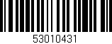Código de barras (EAN, GTIN, SKU, ISBN): '53010431'
