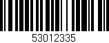 Código de barras (EAN, GTIN, SKU, ISBN): '53012335'