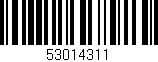 Código de barras (EAN, GTIN, SKU, ISBN): '53014311'