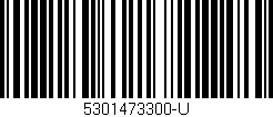 Código de barras (EAN, GTIN, SKU, ISBN): '5301473300-U'