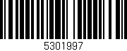 Código de barras (EAN, GTIN, SKU, ISBN): '5301997'