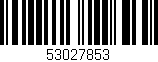 Código de barras (EAN, GTIN, SKU, ISBN): '53027853'