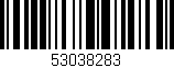 Código de barras (EAN, GTIN, SKU, ISBN): '53038283'