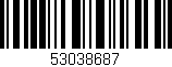 Código de barras (EAN, GTIN, SKU, ISBN): '53038687'