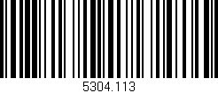 Código de barras (EAN, GTIN, SKU, ISBN): '5304.113'