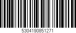 Código de barras (EAN, GTIN, SKU, ISBN): '5304190851271'