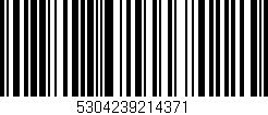 Código de barras (EAN, GTIN, SKU, ISBN): '5304239214371'