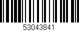 Código de barras (EAN, GTIN, SKU, ISBN): '53043841'
