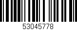 Código de barras (EAN, GTIN, SKU, ISBN): '53045778'