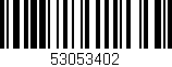 Código de barras (EAN, GTIN, SKU, ISBN): '53053402'
