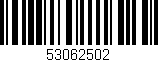 Código de barras (EAN, GTIN, SKU, ISBN): '53062502'