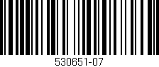 Código de barras (EAN, GTIN, SKU, ISBN): '530651-07'