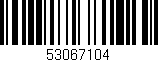 Código de barras (EAN, GTIN, SKU, ISBN): '53067104'