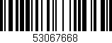 Código de barras (EAN, GTIN, SKU, ISBN): '53067668'